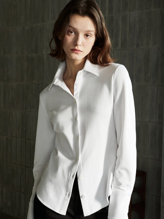 OU569 real cotton shirts (off white)